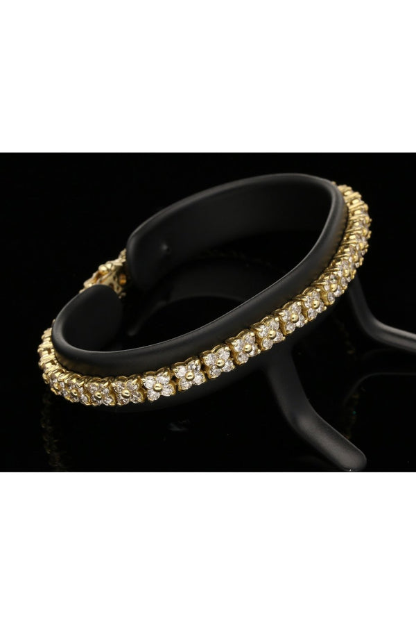Second Hand 18ct Yellow Gold Diamond Bracelet 5.00ct