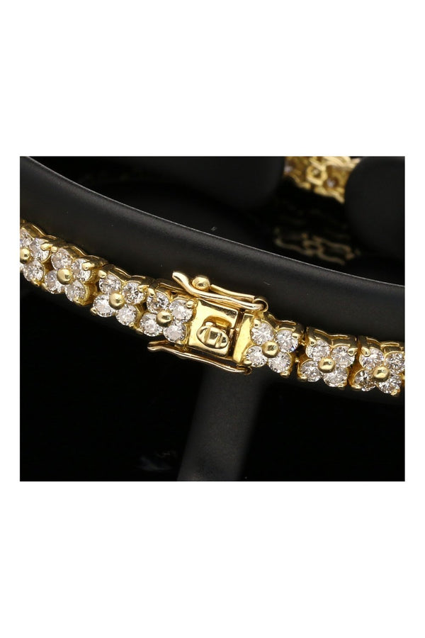 Second Hand 18ct Yellow Gold Diamond Bracelet 5.00ct