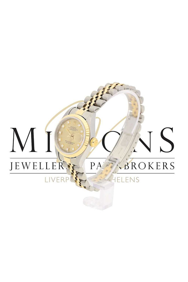 Lady's Second Hand Rolex Datejust 69173