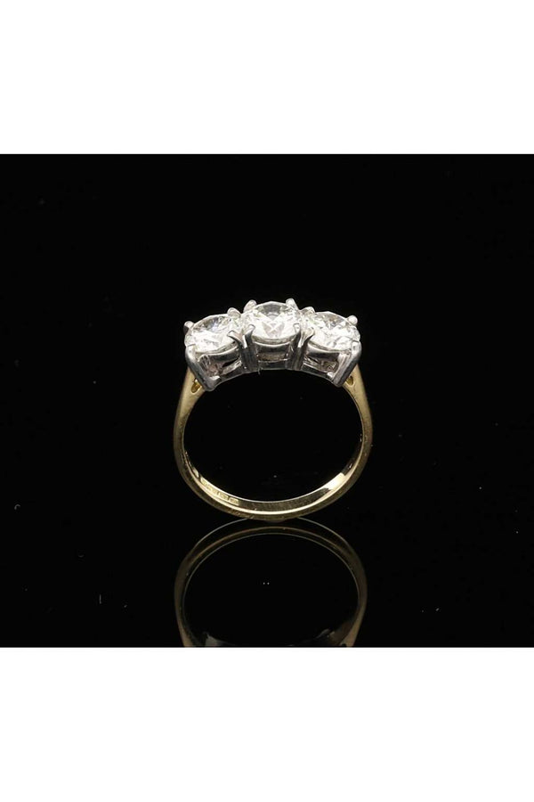 2.07ct Three Stone Diamond Ring set in 18ct Yellow Gold
