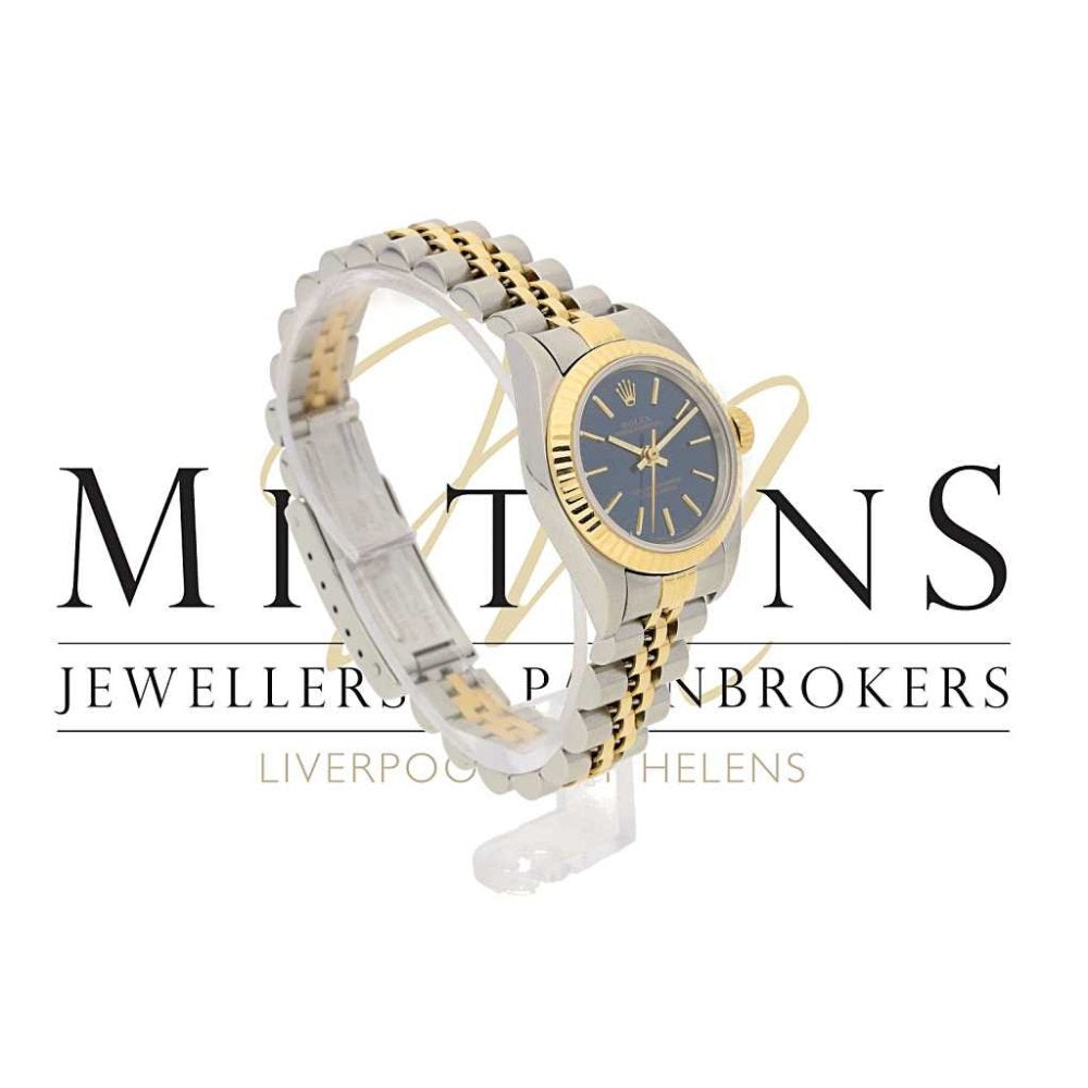 Lady's Rolex Oyster Perpetual 67193 - Blue Dial - 1996