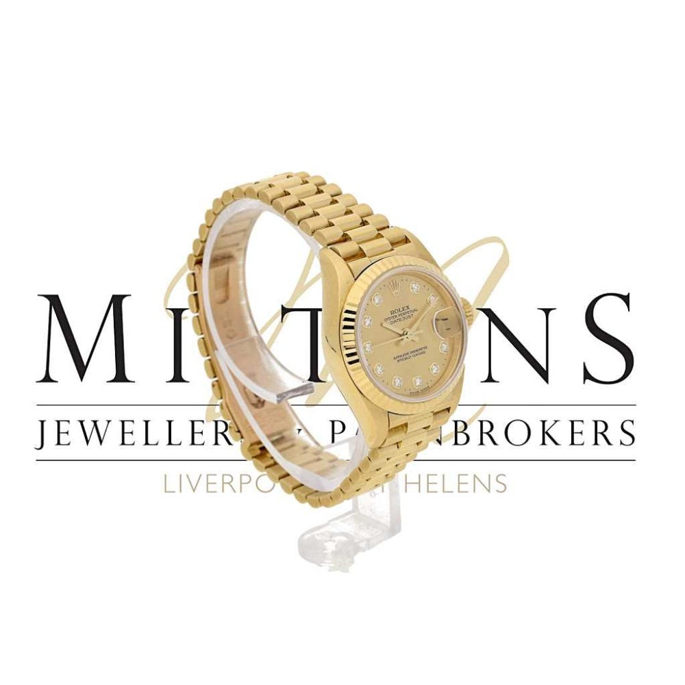 18ct Lady's Rolex Datejust 79178 - Diamond Dial - President