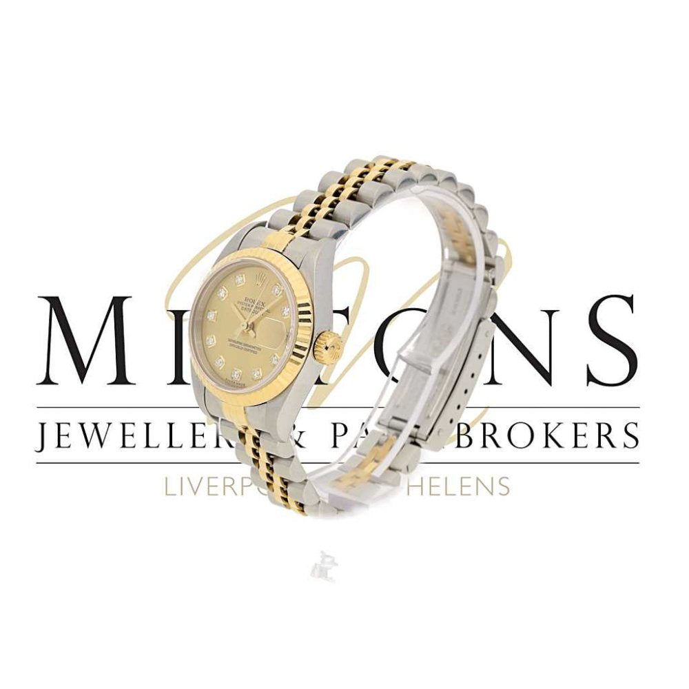Second Hand  Lady's Rolex Datejust 69173 - 2002 Model.