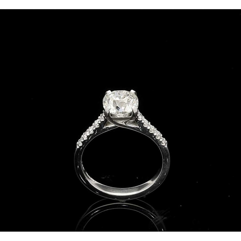1.92ct Modified Old European Cut Diamond Engagement Ring