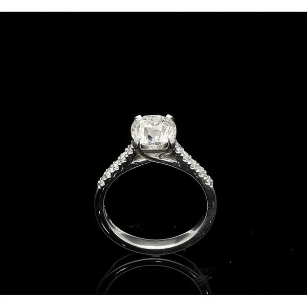 1.92ct Modified Old European Cut Diamond Engagement Ring