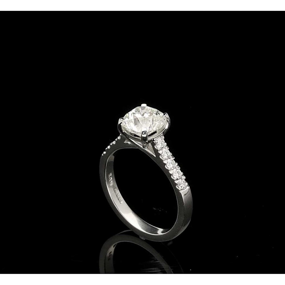 1.92ct Modified Old European Cut Diamond Engagement Ring