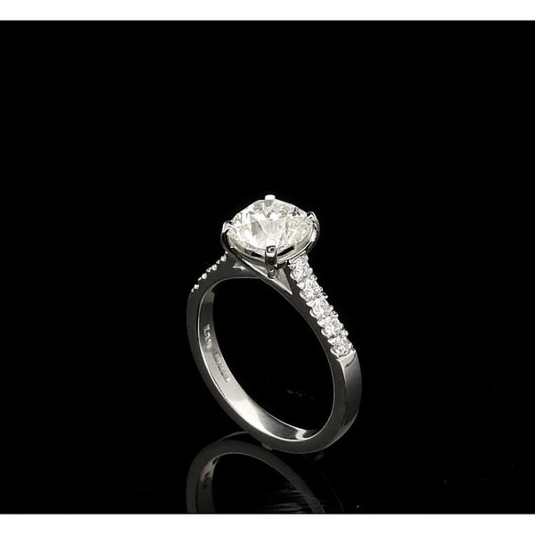 1.92ct Modified Old European Cut Diamond Engagement Ring