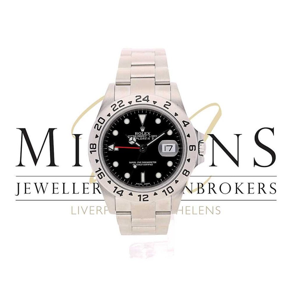 Second Hand Rolex Explorer 2 16570 Watch - Black Dial