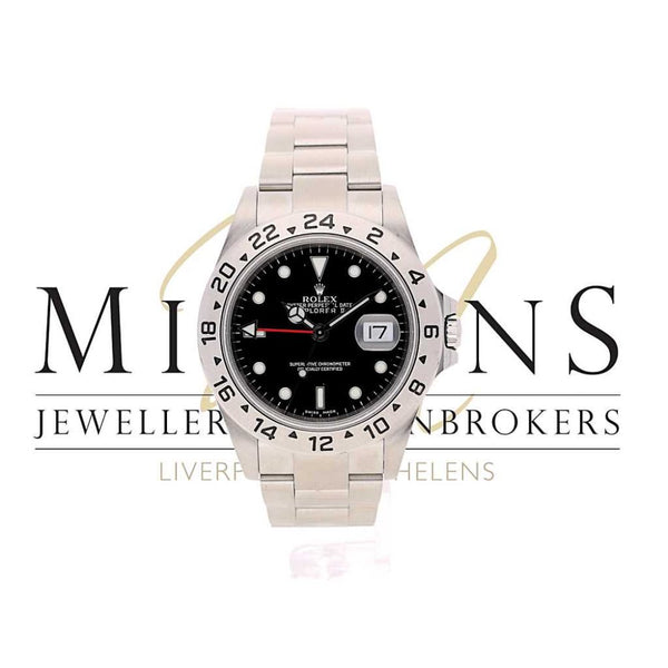 Second Hand Rolex Explorer 2 16570 Watch - Black Dial