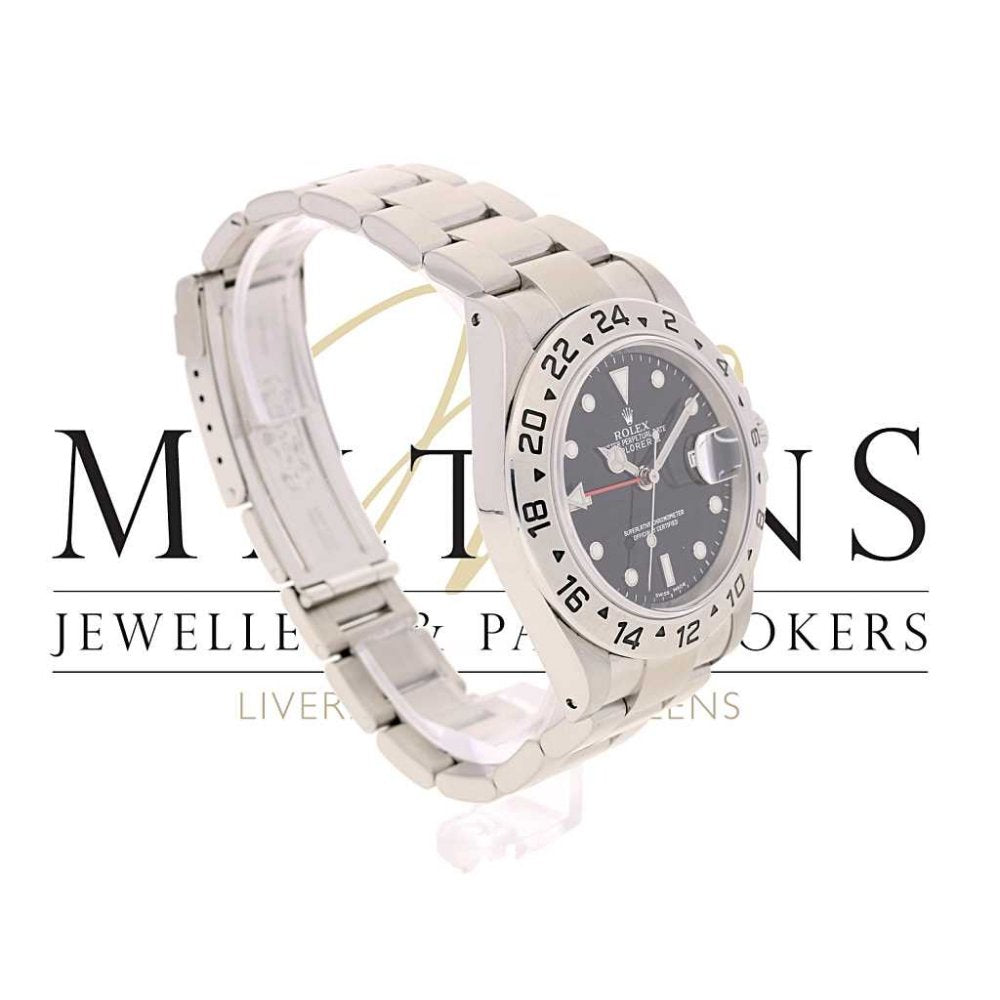 Second Hand Rolex Explorer 2 16570 Watch - Black Dial