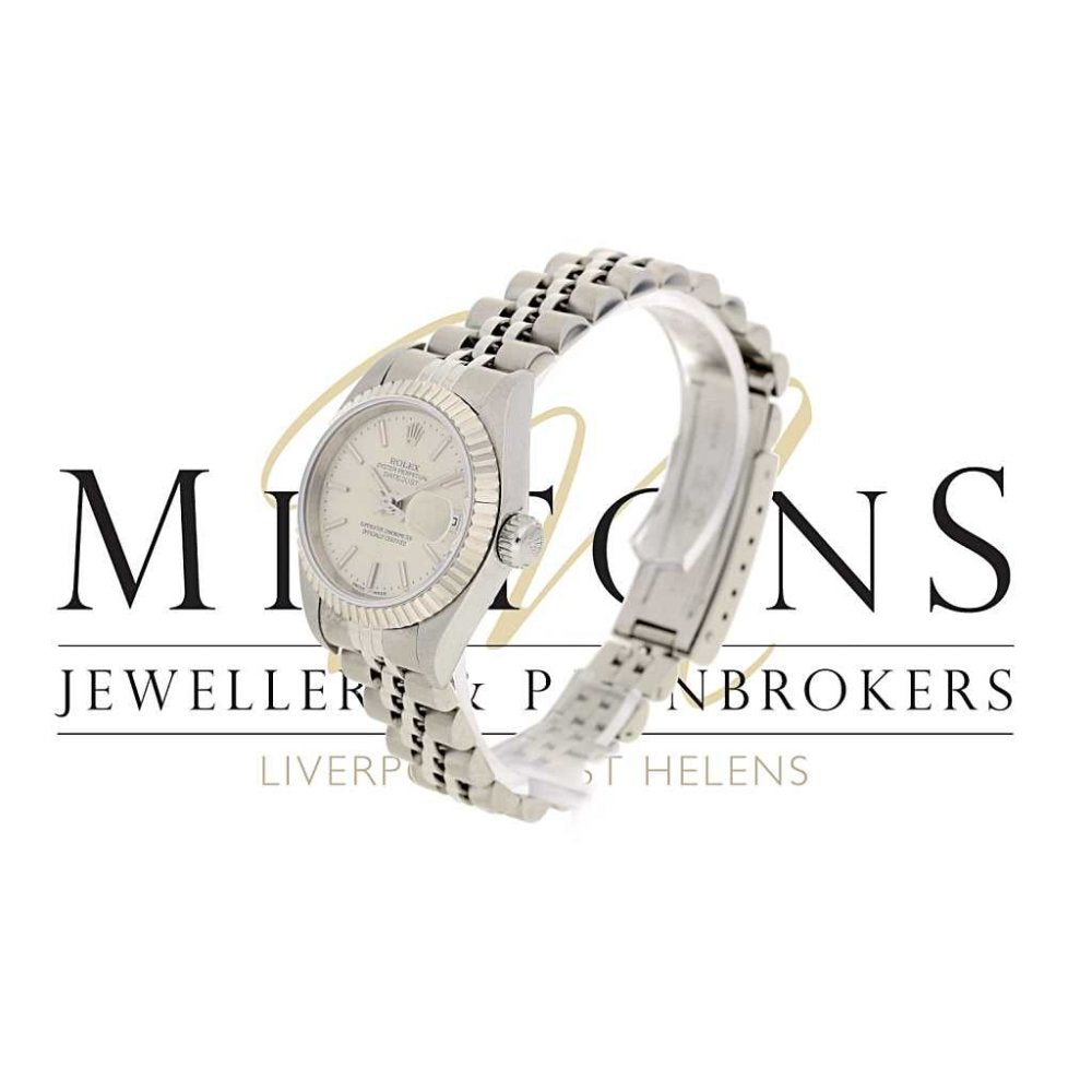 Lady's Rolex Oyster Perpetual 79174 - White Rolesor - Silver