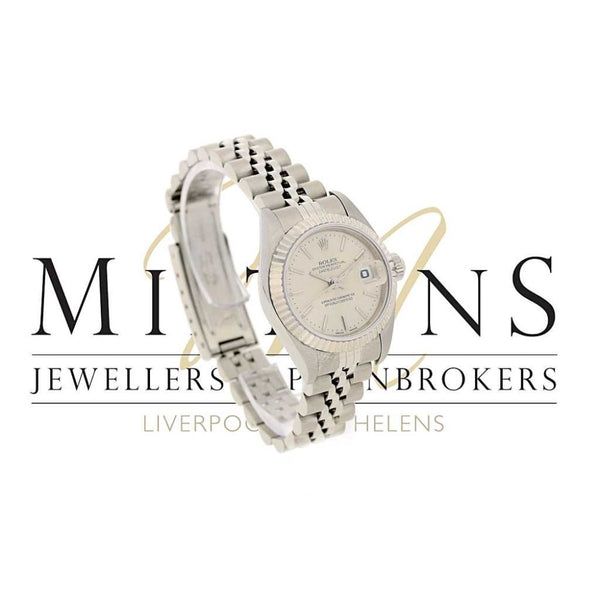 Lady's Rolex Oyster Perpetual 79174 - White Rolesor - Silver