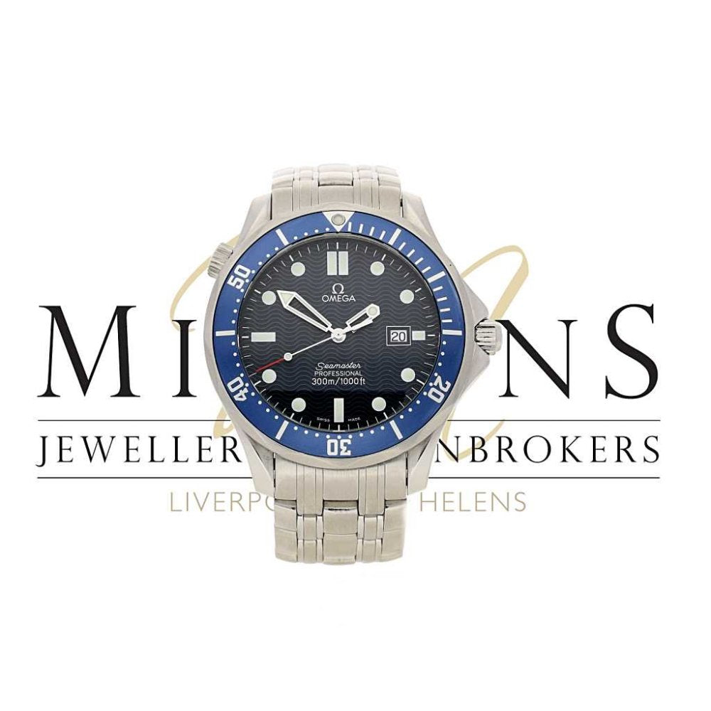 Omega Seamaster Quartz Watch - Blue Dial - Second Hand