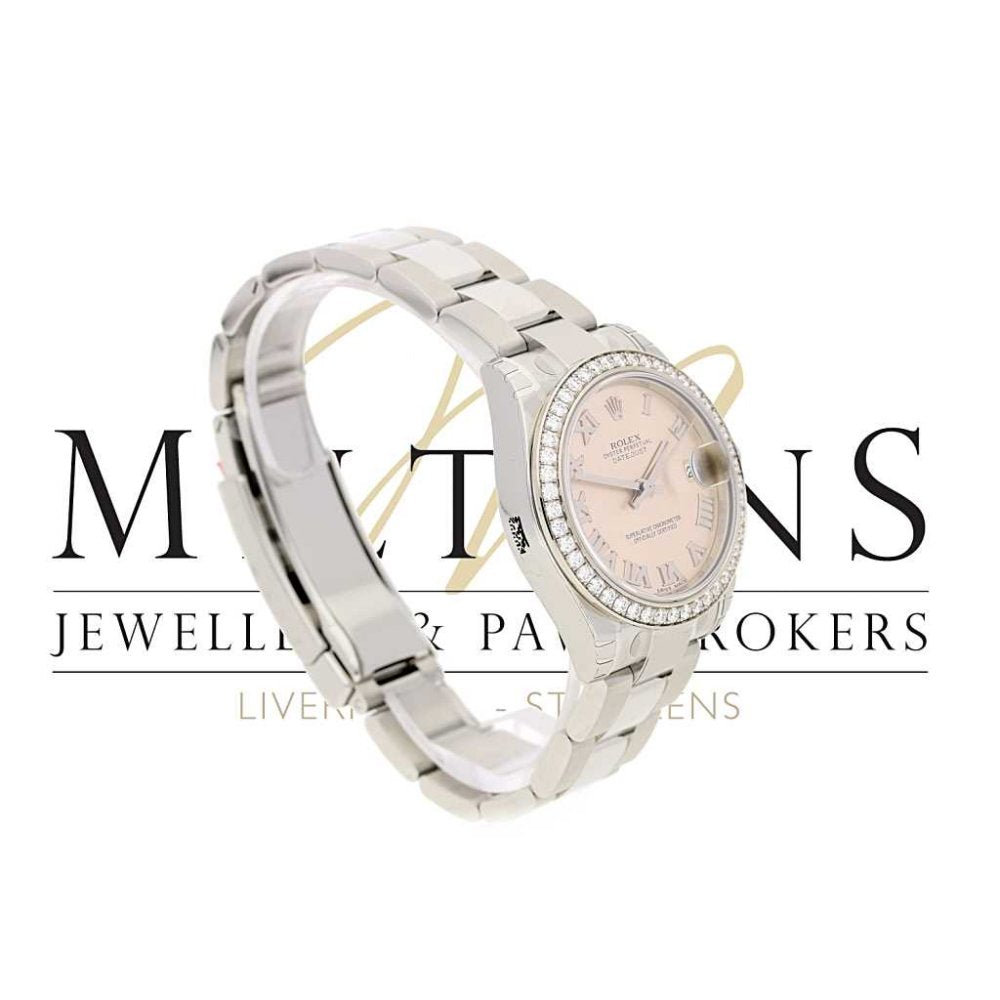 Unworn Rolex Datejust 31 mm - Original Diamond Bezel - Pink