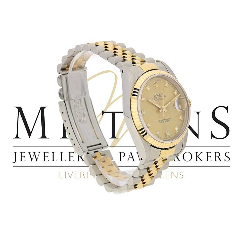 Second Hand Gents Rolex Datejust 16233 - Steel and Yellow Gold