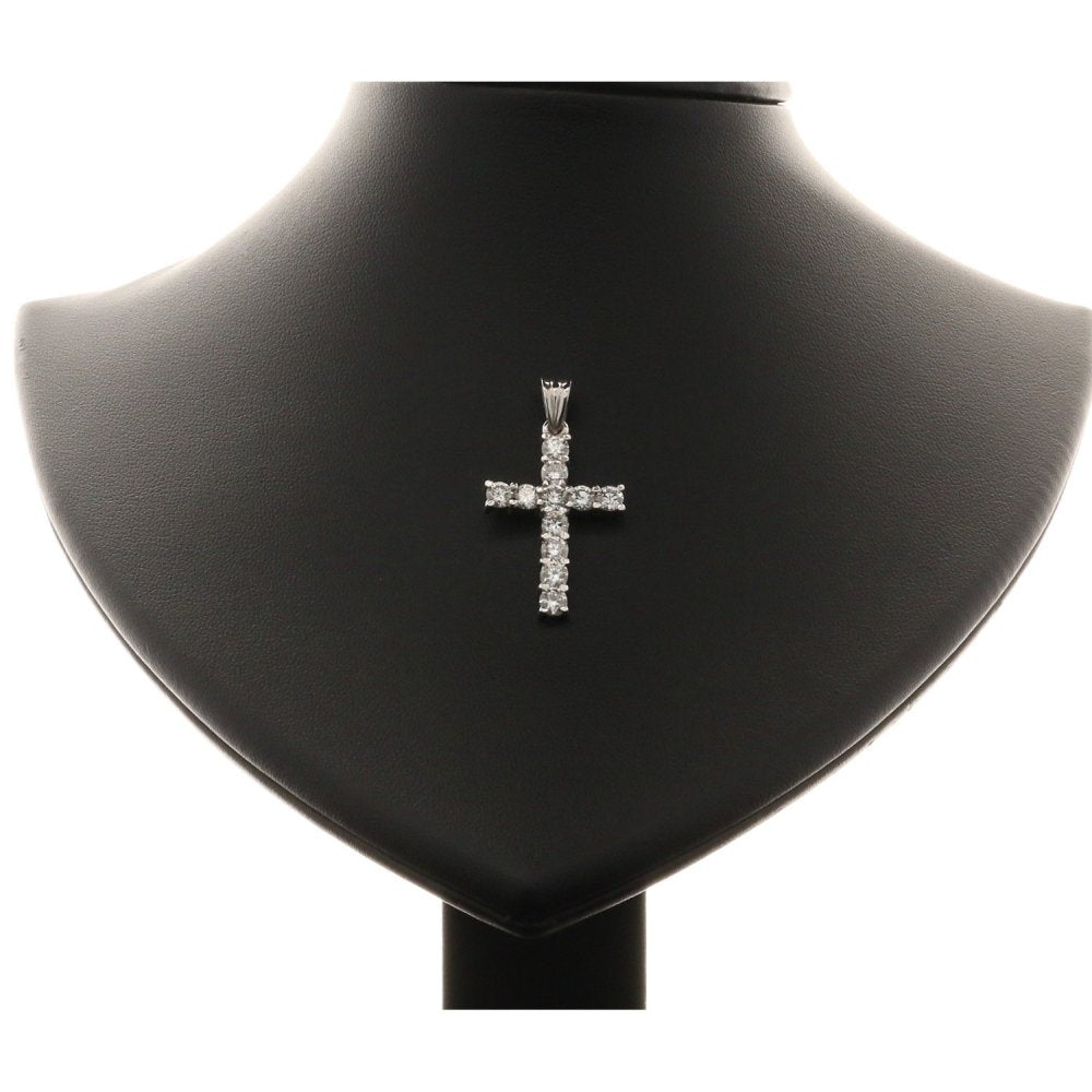 18ct White Gold 2.20ct Diamond Cross