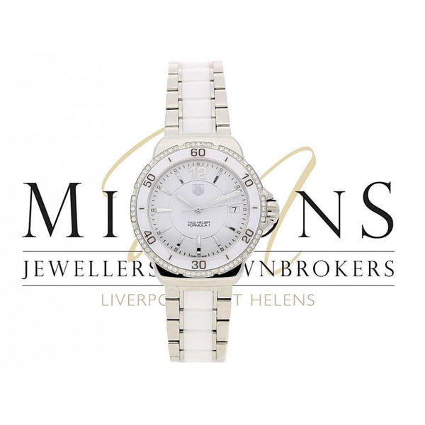 Unworn Lady's Tag Heuer Formula 1 WAH1213 - White Ceramic Watch