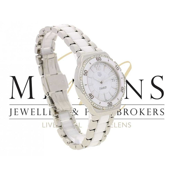 Unworn Lady's Tag Heuer Formula 1 WAH1213 - White Ceramic Watch