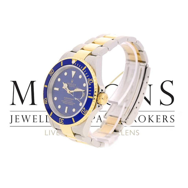 2006 Rolex Submariner Date Blue Dial and Bezel  Watch - 16613
