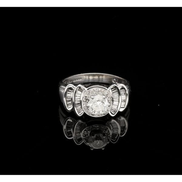 18ct White Gold Bow Tie Diamond Ring