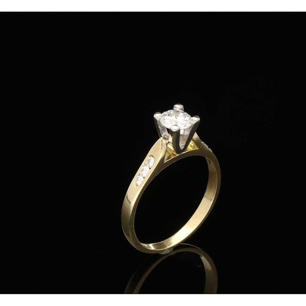 0.54ct Diamond Engagement Ring with Diamond Shoulders -Pre Owned