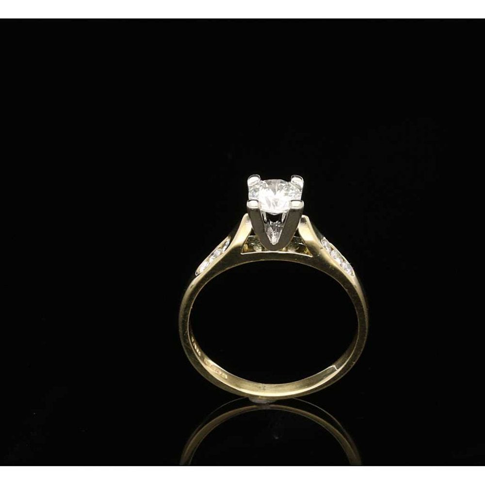 0.54ct Diamond Engagement Ring with Diamond Shoulders -Pre Owned