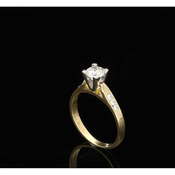 0.54ct Diamond Engagement Ring with Diamond Shoulders -Pre Owned