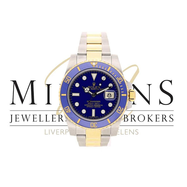 Pre-Owned Rolex Submariiner 116613 LB Diamond Dial