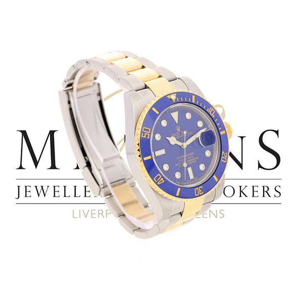 Pre-Owned Rolex Submariiner 116613 LB Diamond Dial