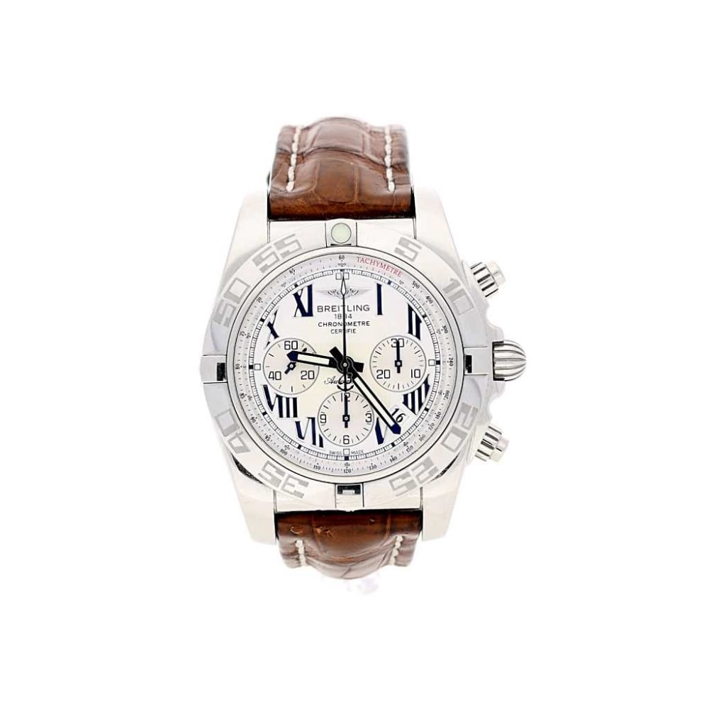 Chronomat B01 Watch - AB0110 - Brown Leather Strap - 2009