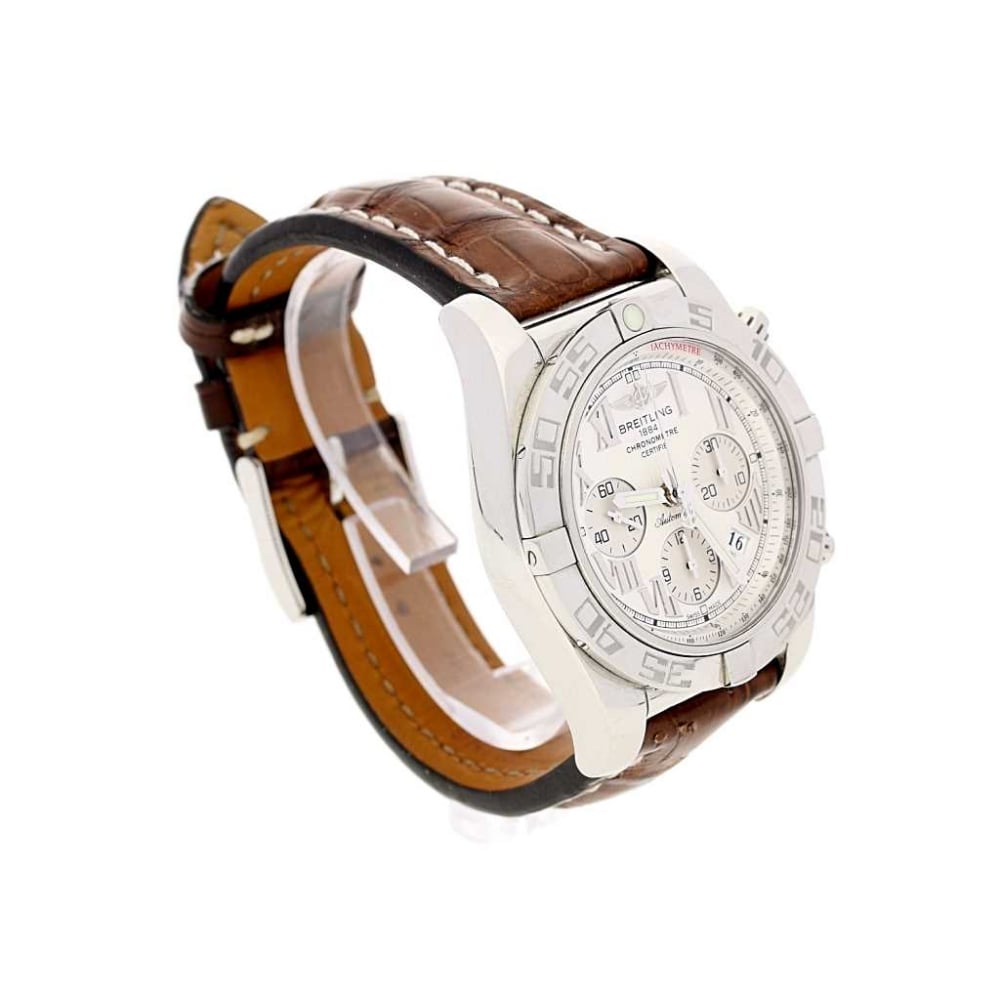 Chronomat B01 Watch - AB0110 - Brown Leather Strap - 2009