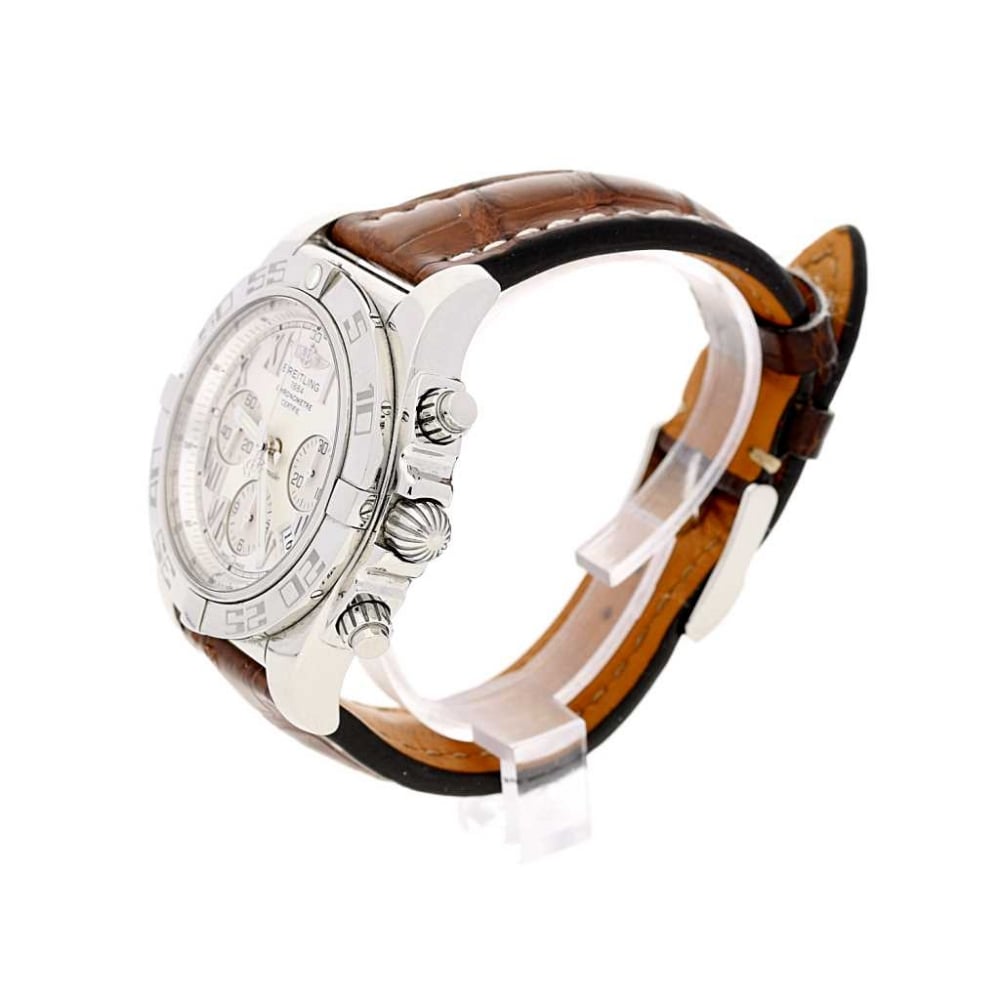 Chronomat B01 Watch - AB0110 - Brown Leather Strap - 2009