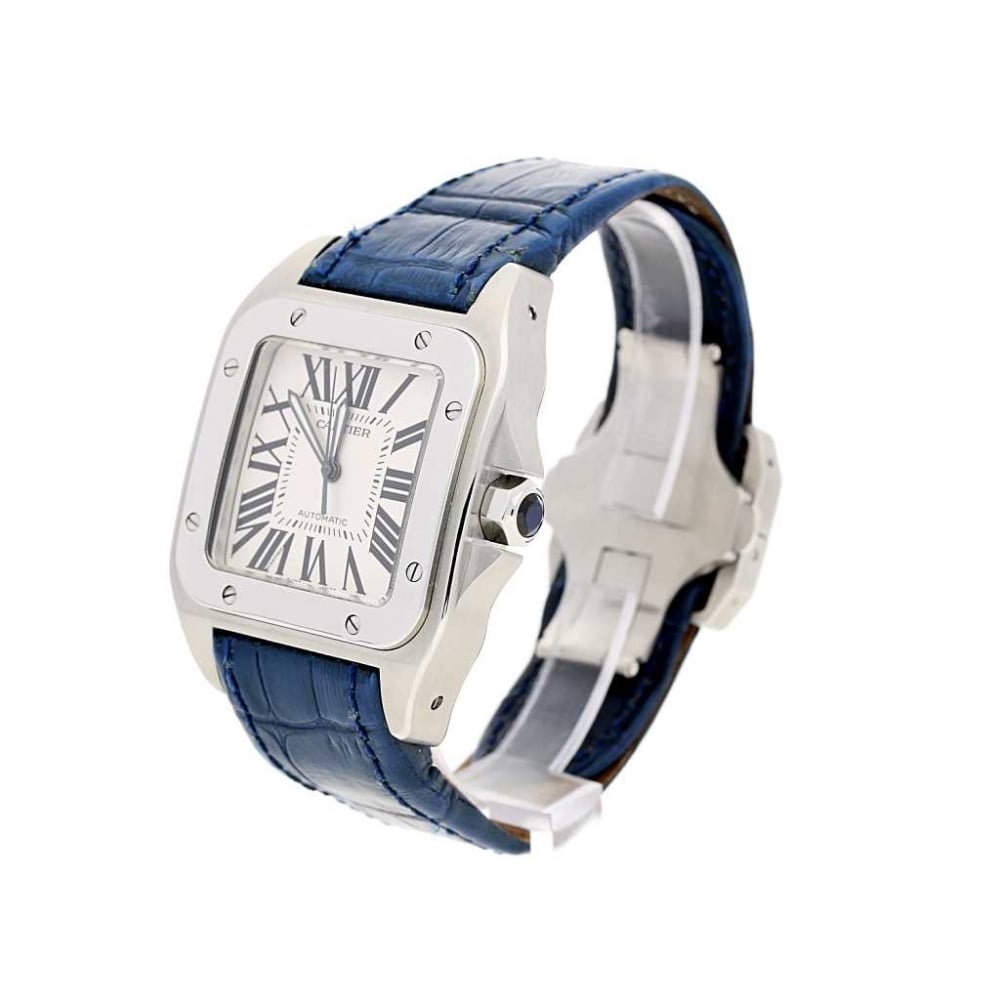 Santos 100 model 2656 - Blue Leather Strap