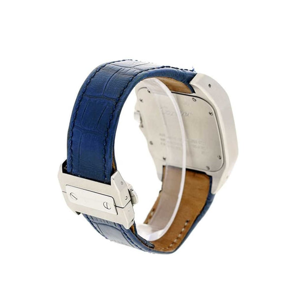 Santos 100 model 2656 - Blue Leather Strap