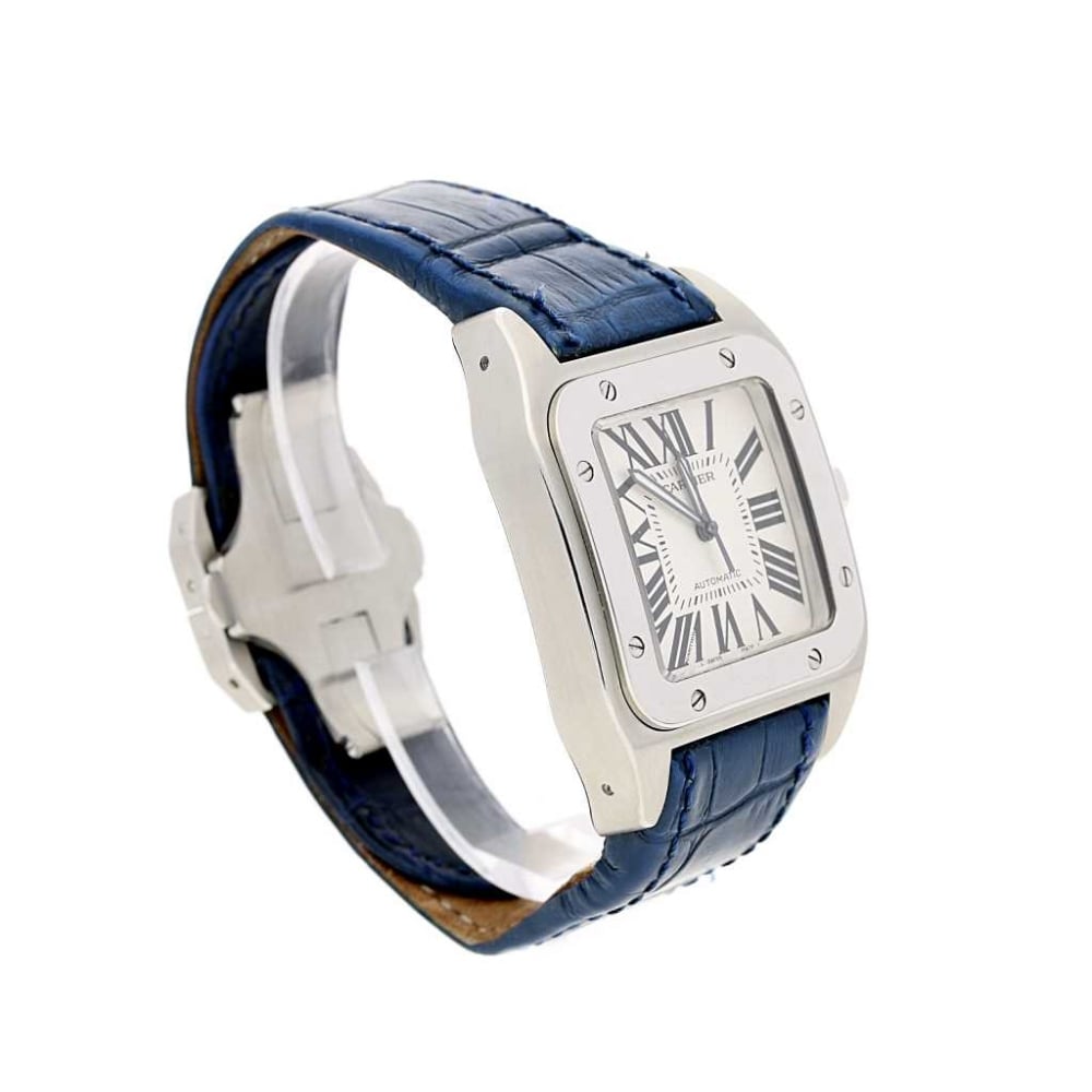 Santos 100 model 2656 - Blue Leather Strap