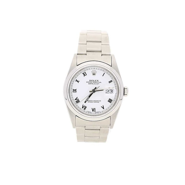 Datejust 16200, White Dial, Mens Second Hand Watch, 1994