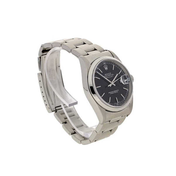 Second Hand Rolex Datejust 16200 - Black Dial - 2002