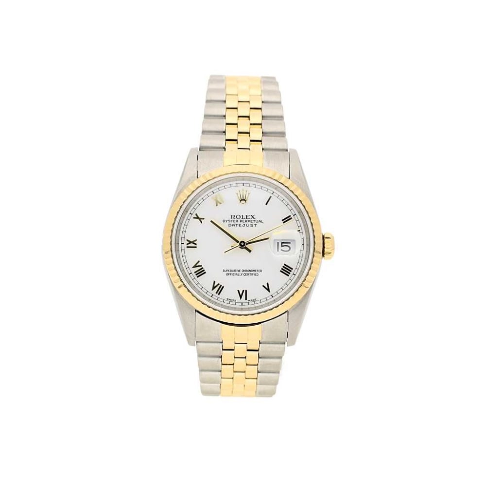 Datejust 16233 Secondhand Mens Watch - White Dial - 1996