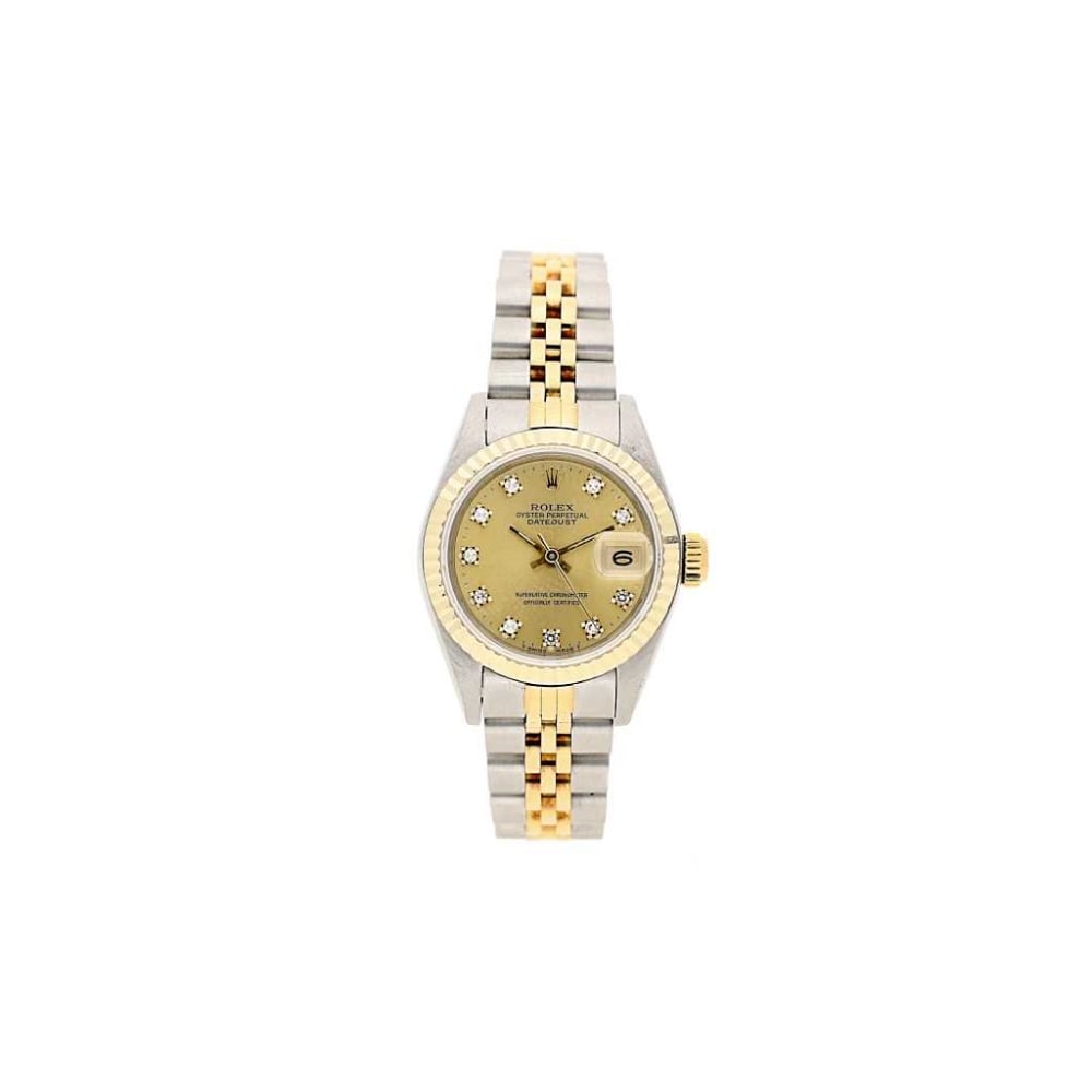 Datejust 69173 Ladies Watch - Steel & Gold - Diamond Dial - 1989