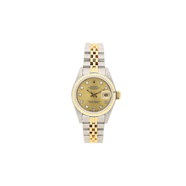 Datejust 69173 Ladies Watch - Steel & Gold - Diamond Dial - 1989