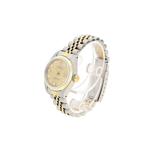 Datejust 69173 Ladies Watch - Steel & Gold - Diamond Dial - 1989
