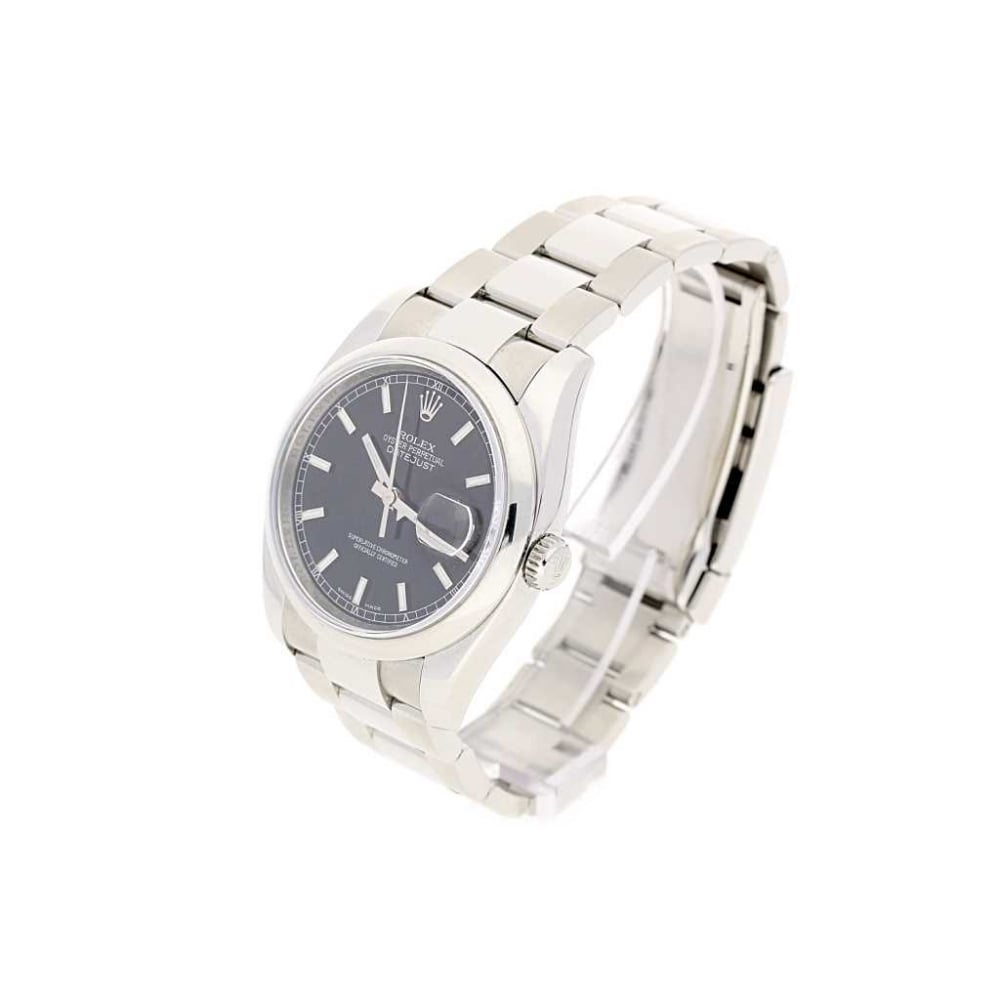 Datejust 116200 Black Batton Dial Watch, 2008