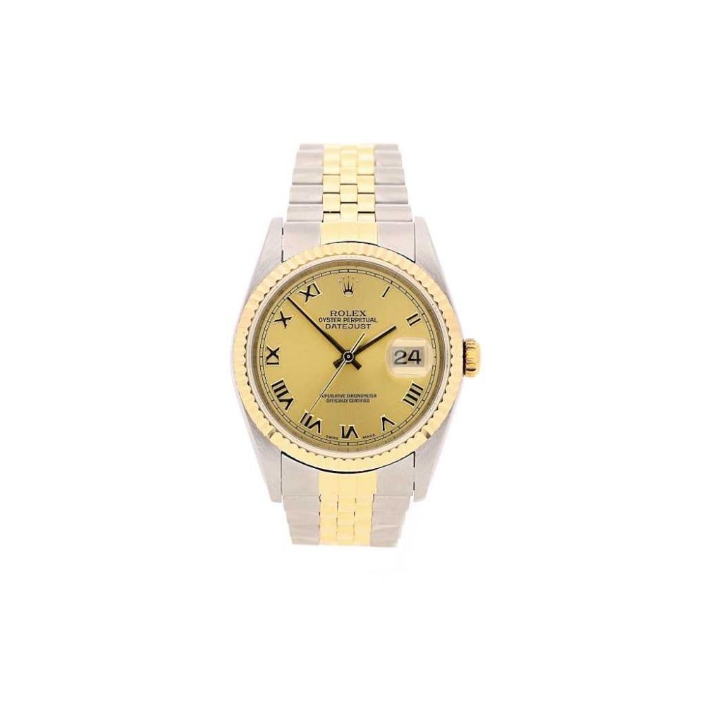 Pre-Owned Gents Rolex Datejust 16233 - Champagne Roman Dial
