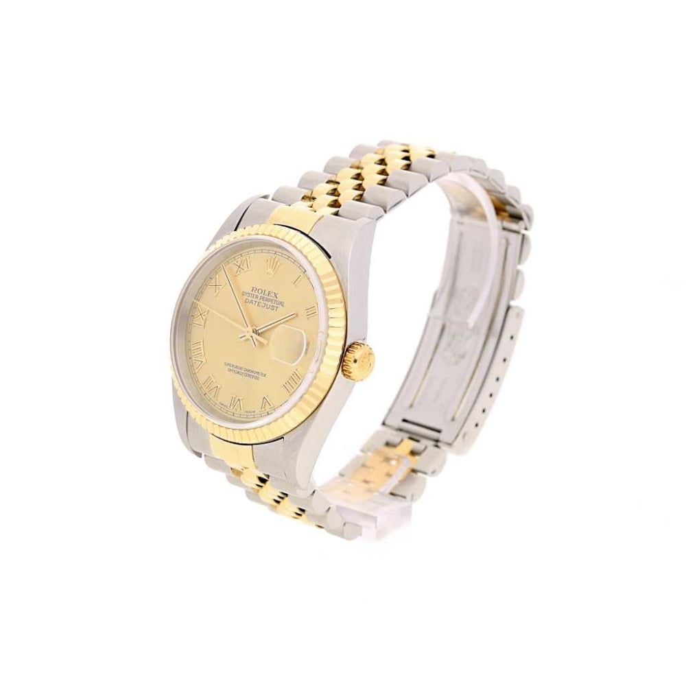 Pre-Owned Gents Rolex Datejust 16233 - Champagne Roman Dial