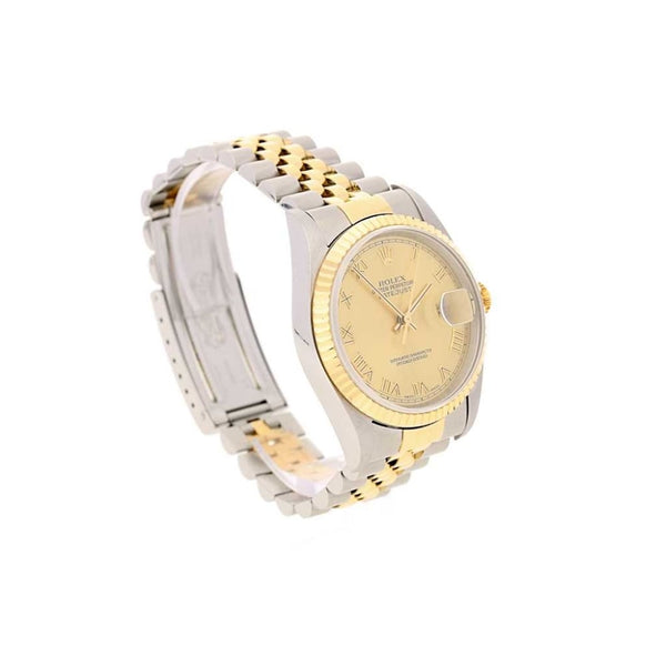 Pre-Owned Gents Rolex Datejust 16233 - Champagne Roman Dial