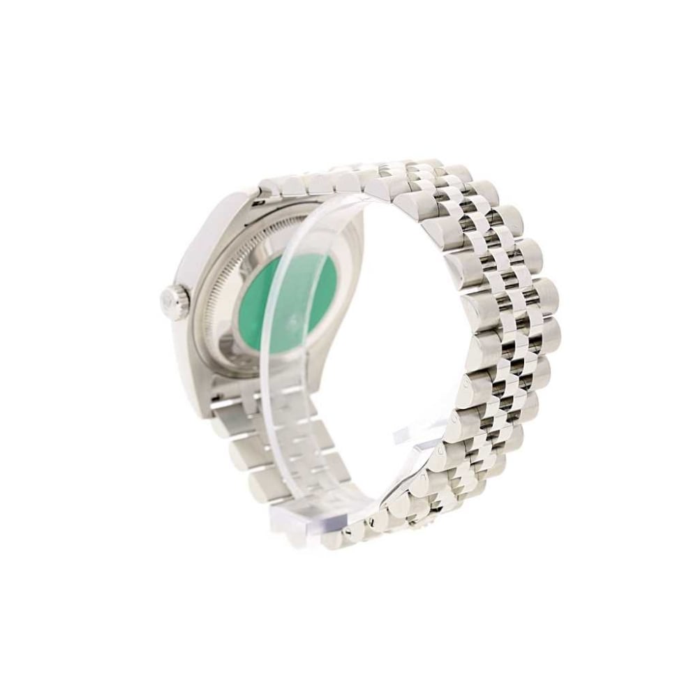 Datejust 116234 Mens Silver Batton Dial Watch, 2009