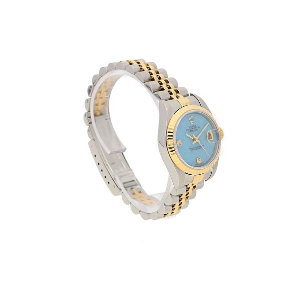 Lady's Rolex Datejust 79173 with Diamond Turqoise Dial