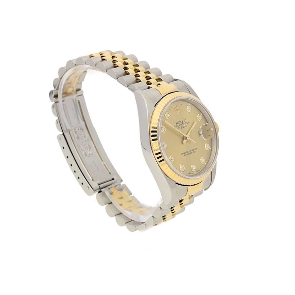 Datejust 16233 Mens Watch - Steel and Gold - Diamond Dial - 1996