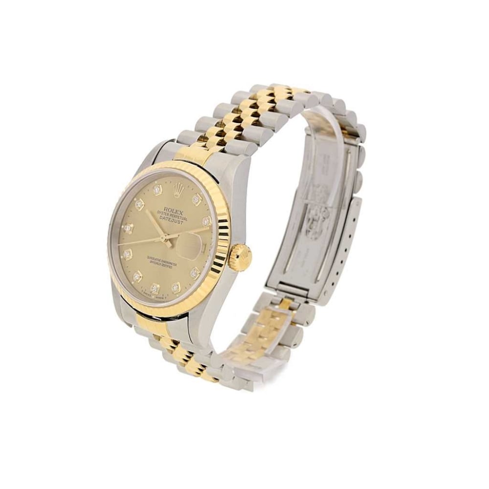 Datejust 16233 Secondhand Watch - Champagne Diamond Dial - 1995