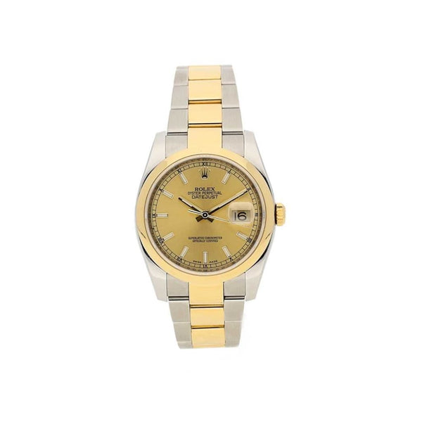 Second Hand Gents Rolex Datejust 116203 - Champagne Dial
